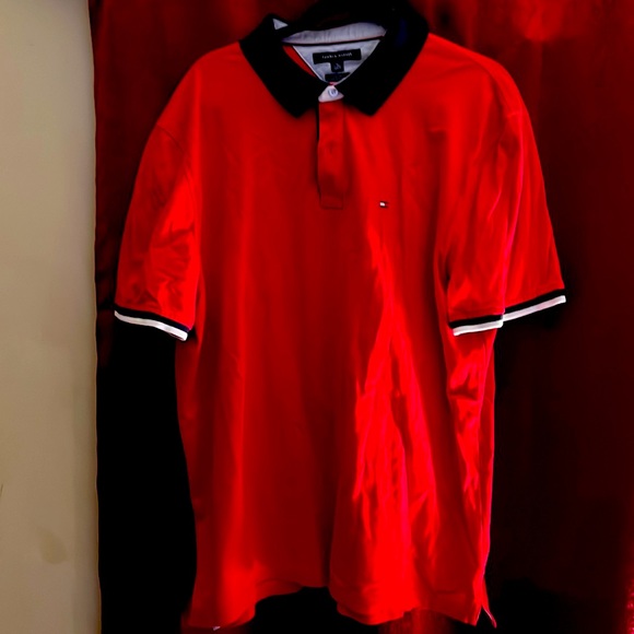 Red Tommy Hilfiger Polo - Picture 2 of 2